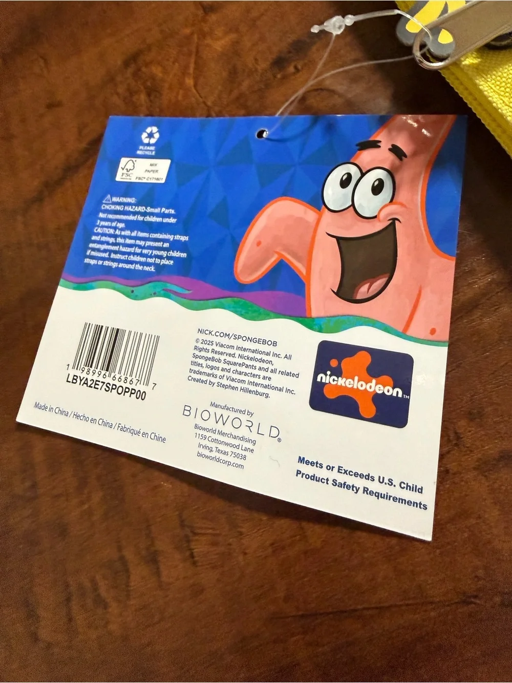 Bioworld x Nickelodeon Spongebob Sling Bag